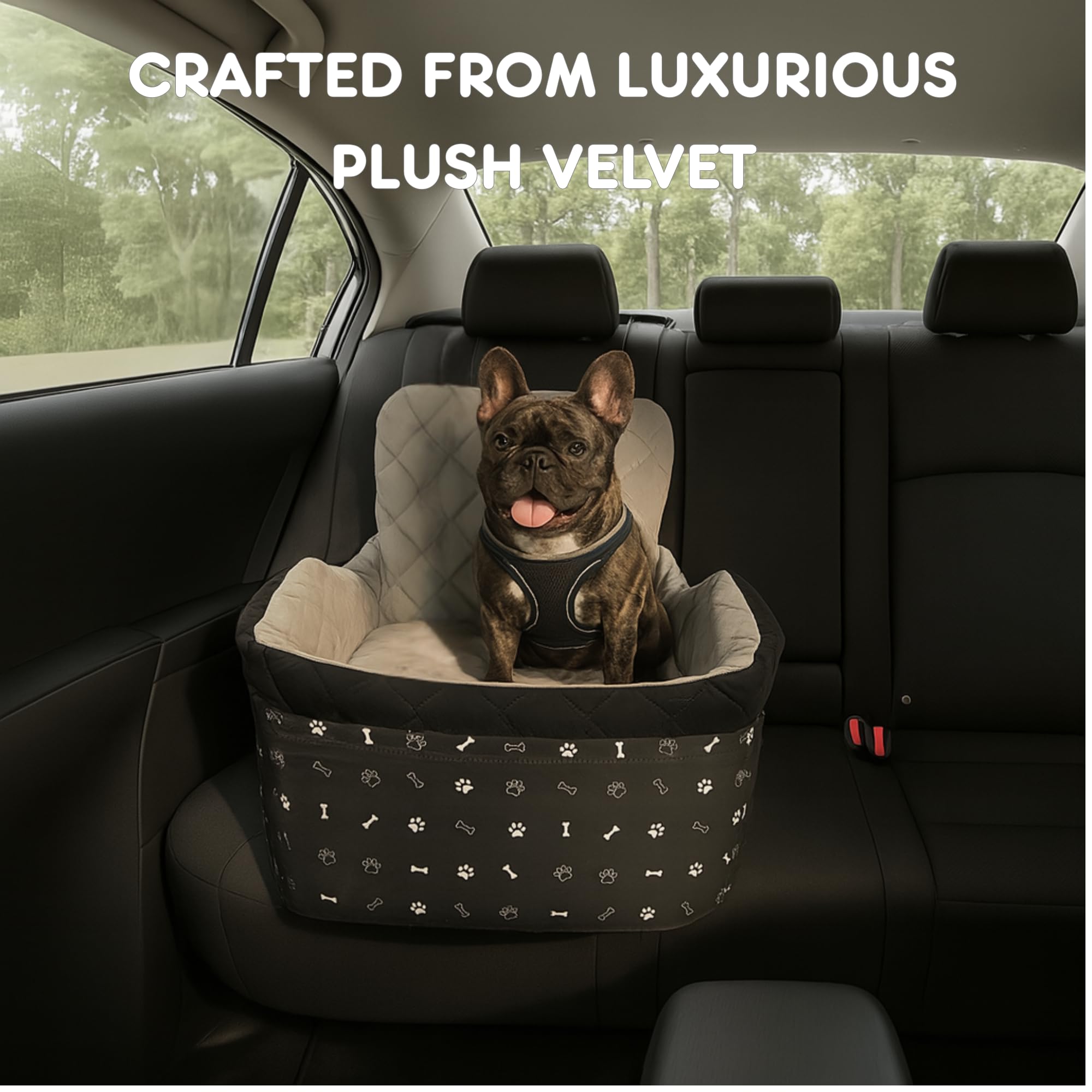 OtterPets funda lavable a máquina para este asiento de coche.