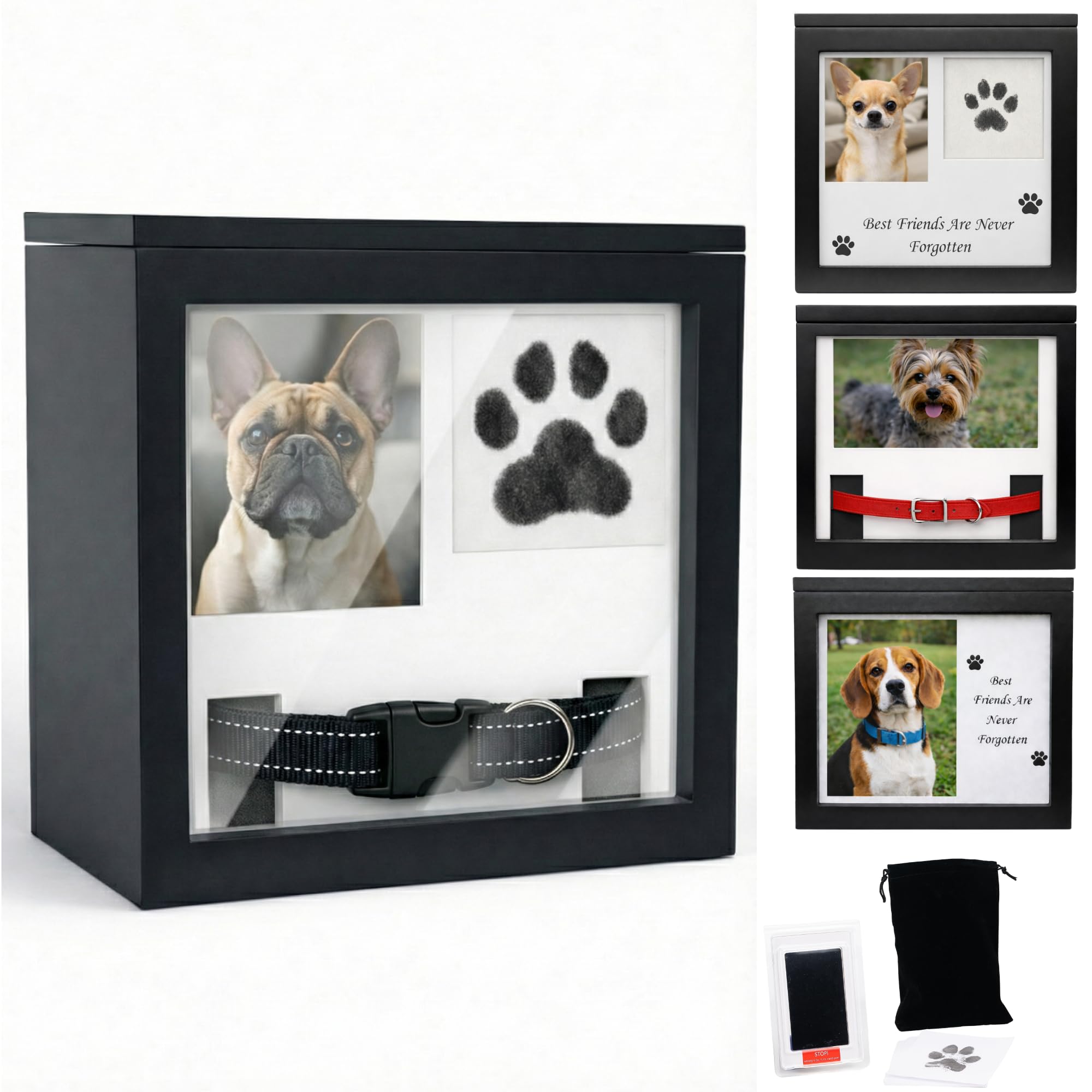OtterPets urna para perros con foto, conserva recuerdos de tu mejor amigo.
