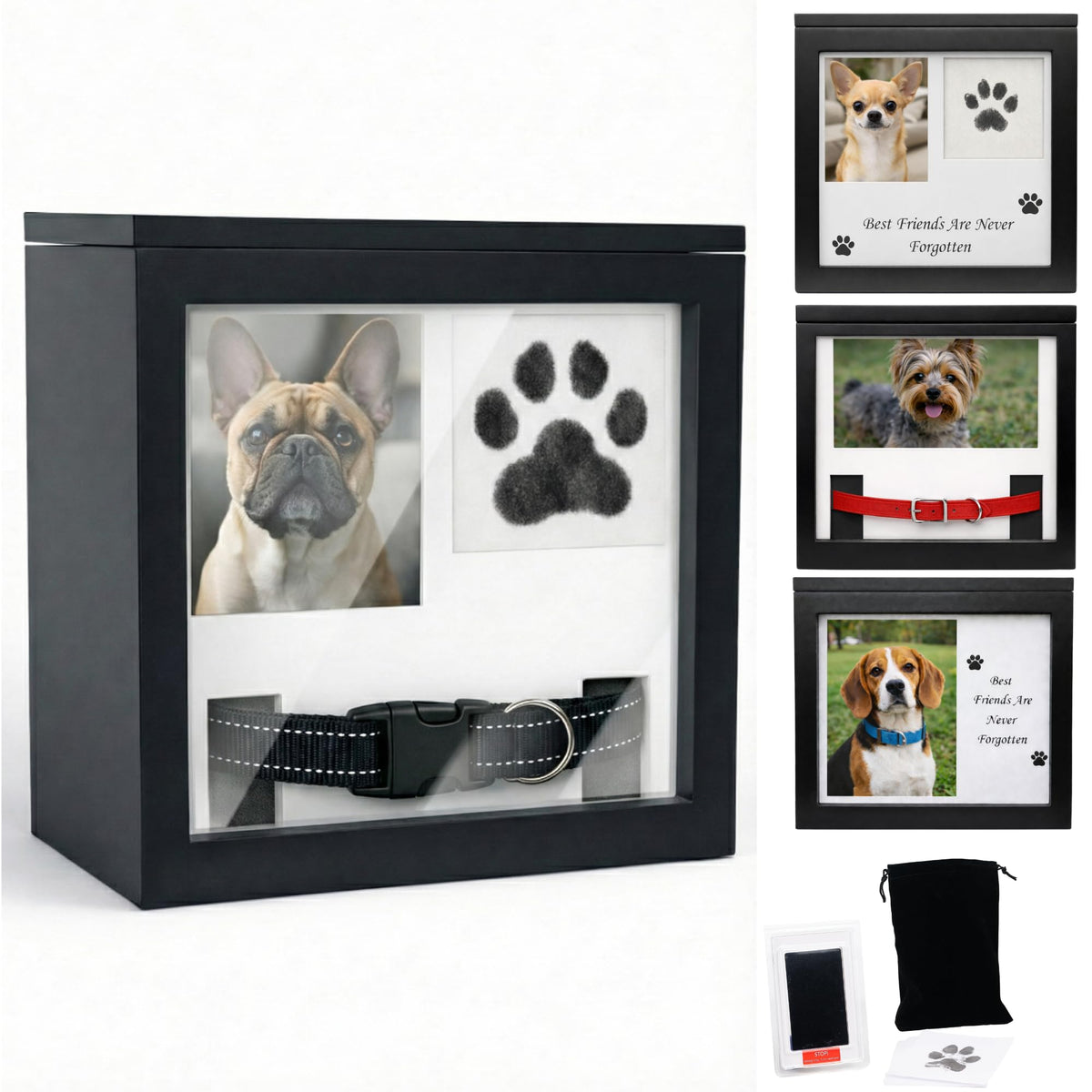 OtterPets urna para perros con foto, conserva recuerdos de tu mejor amigo.