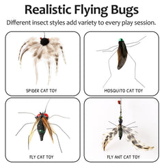 Ottmat insecto volador mosquito, aleteo natural para juego activo.