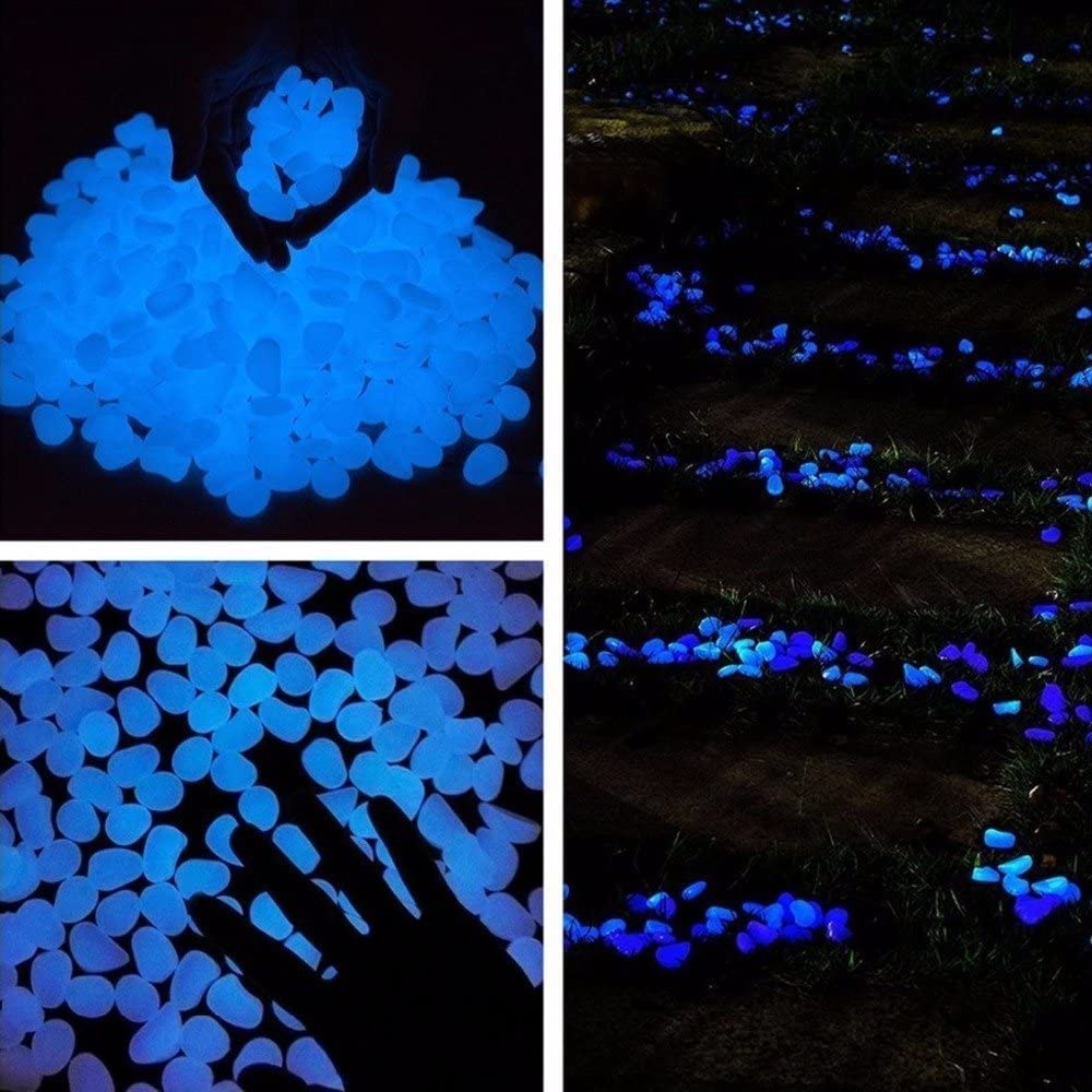 Oubest sendero iluminado con piedras, mejora seguridad nocturna