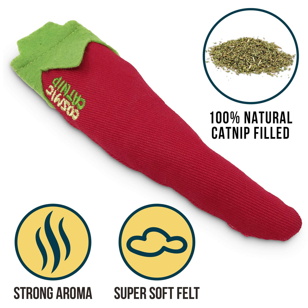 OurPets Cosmic Catnip Chili: gato jugando, ejercicio ligero y estimulación mental