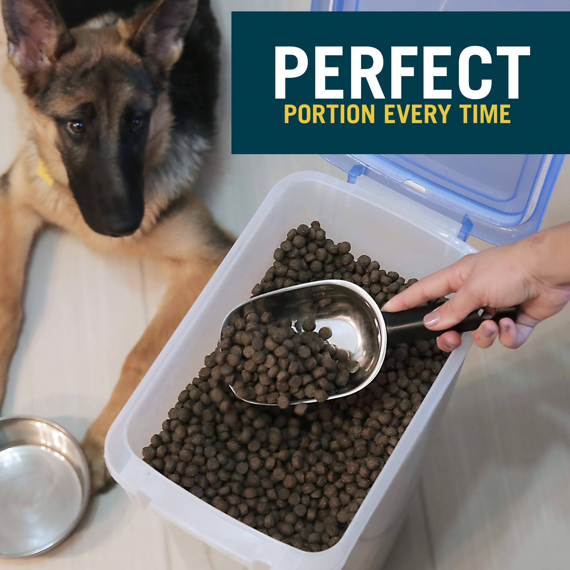 Our Pets Durapet: diseño ligero en acero inoxidable, fácil de limpiar.