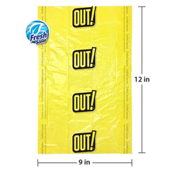 OUT! Dispensador práctico facilita usar las bolsas durante paseos.