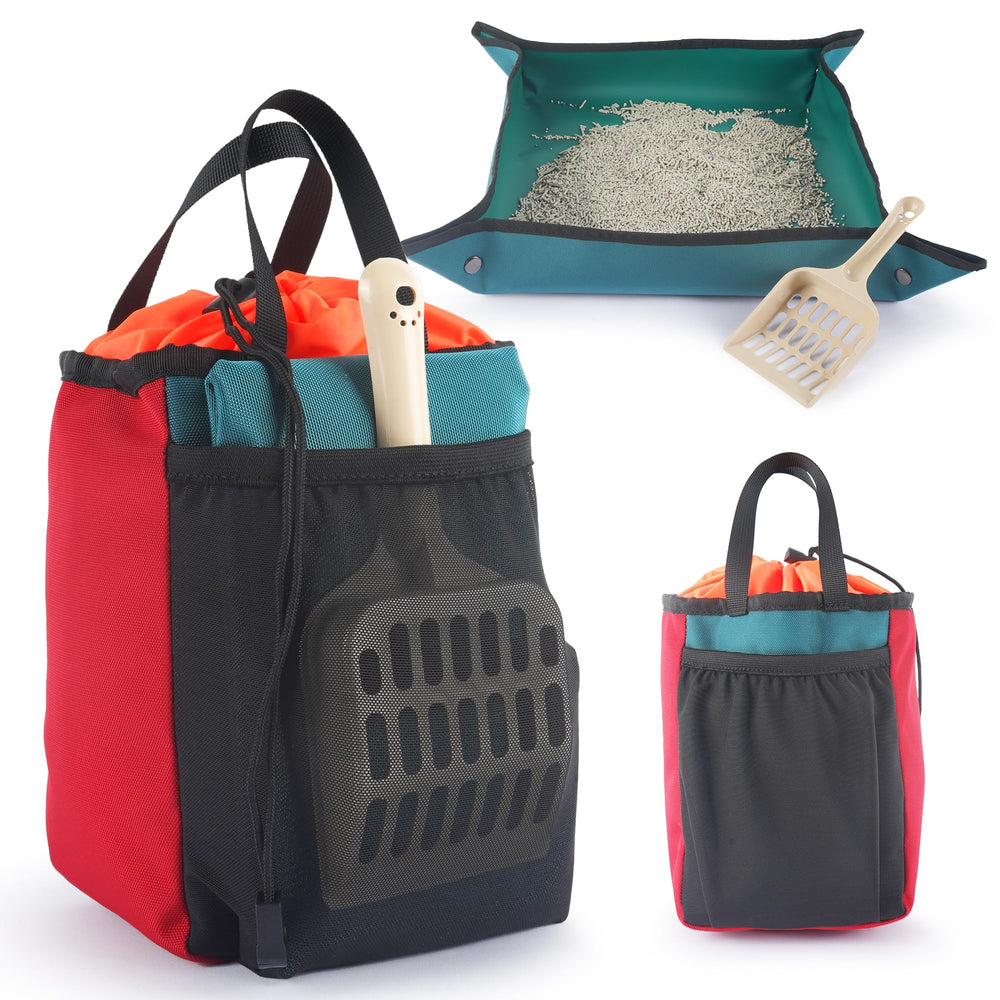 OutdoorBengal caja-arena viaje plegable: comodidad portátil para gatos en desplazamientos.