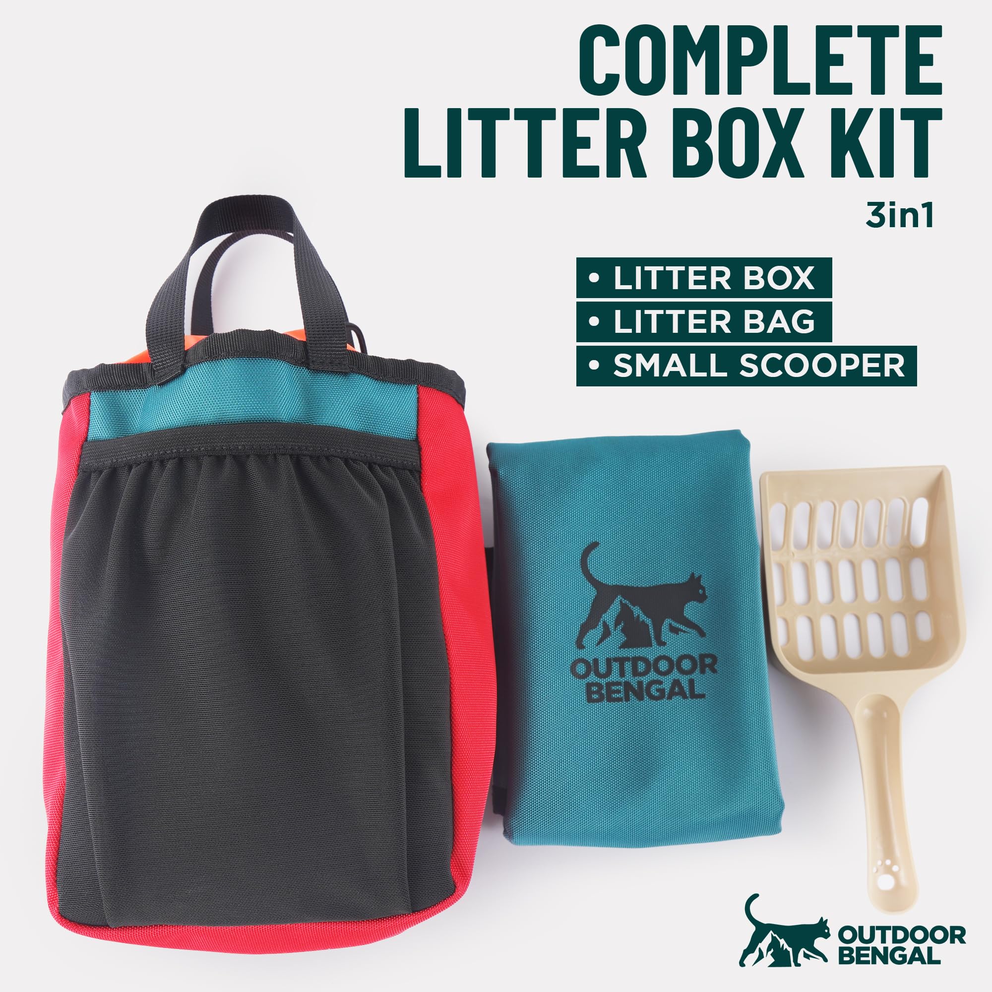 OutdoorBengal recogedor práctico: limpieza rápida en ruta.