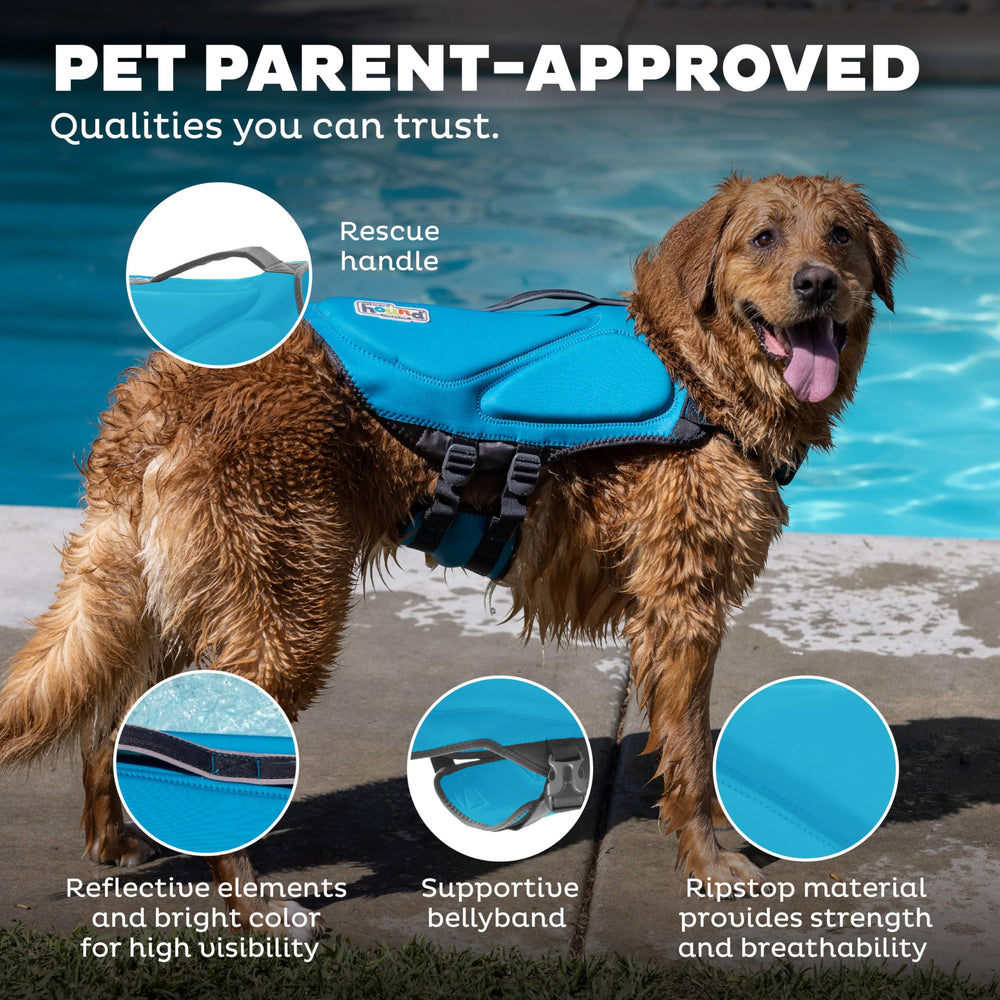 Outward Hound Dawson asa de rescate facilita sacar al perro del agua.