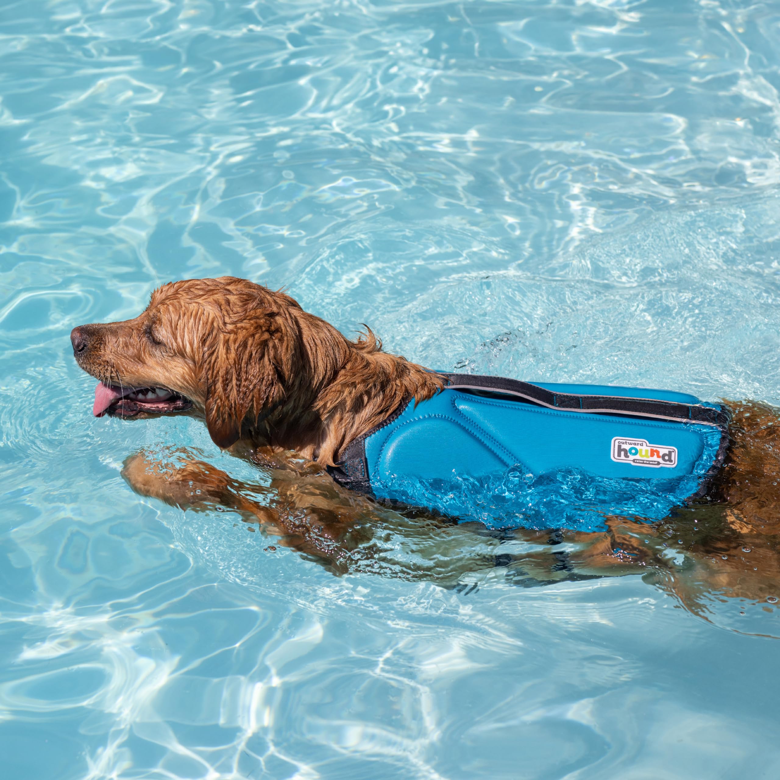 Outward Hound Dawson diseño ergonómico permite movimiento sin restricciones.