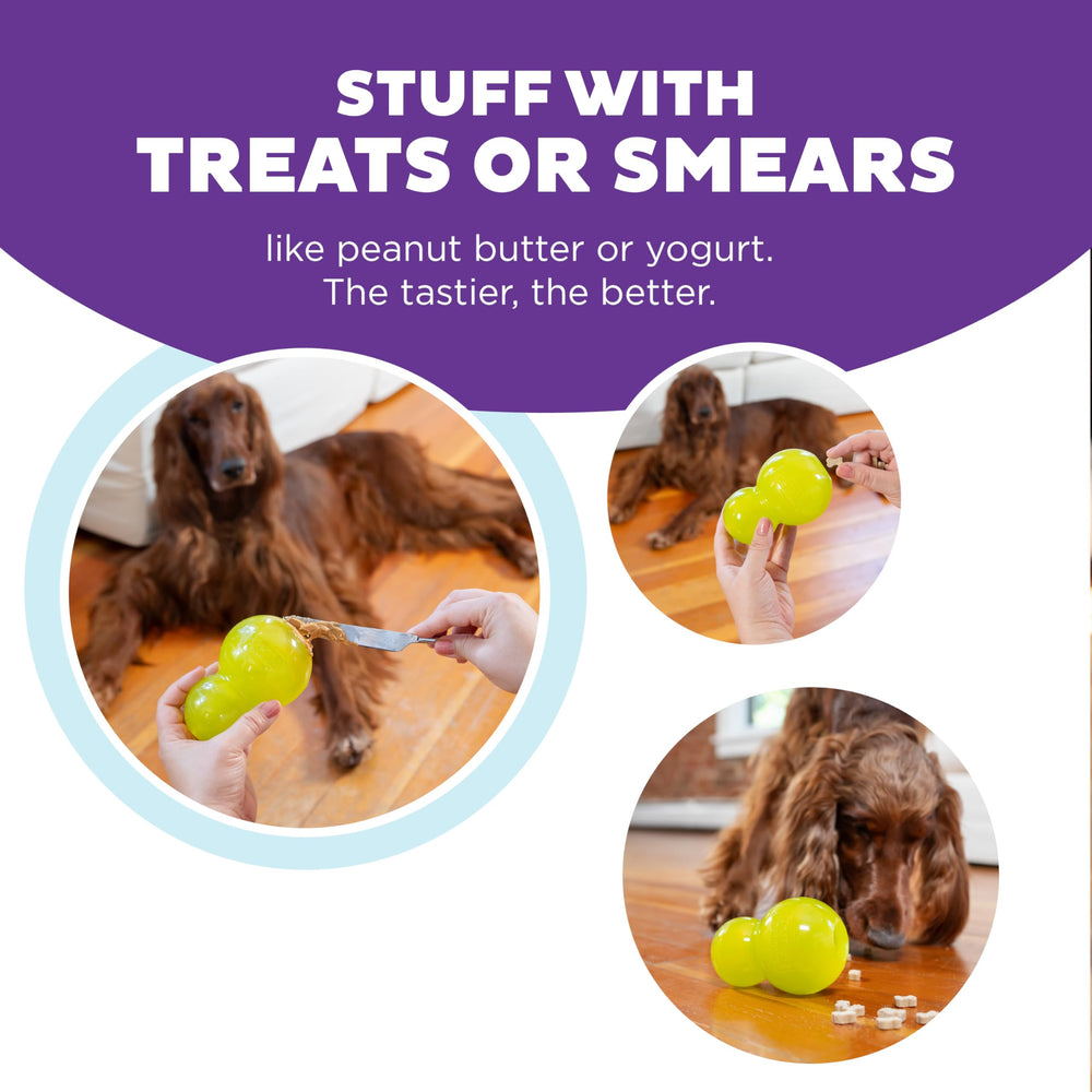 Outward Hound Double-Tuff, material Orbee-Tuff, durable y seguro para mordidas.