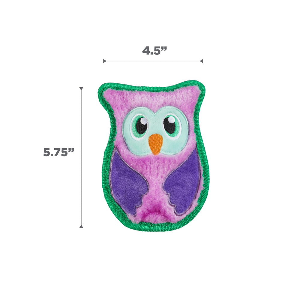 Outward Hound Durablez Minis Owl, perfecto para cachorros y perros pequeños en juego.