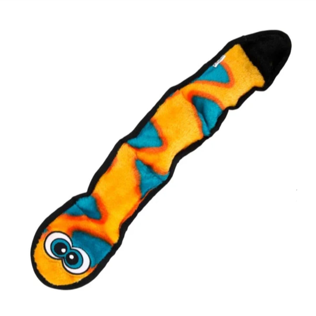 Outward Hound Durablez serpiente peluche sin relleno para juego suave y limpio.