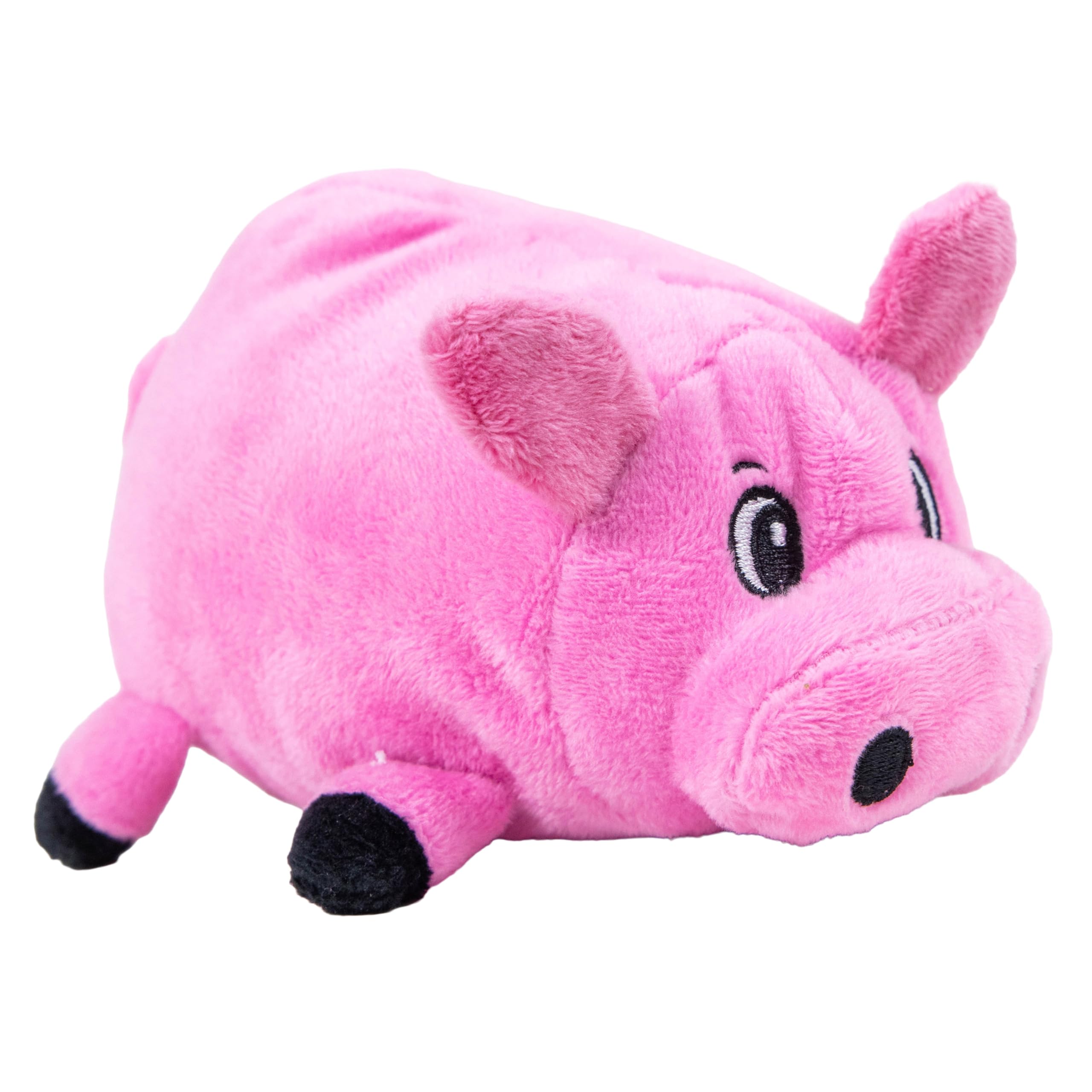Outward Hound Fattiez cerdo peluche con sonido chirriante para juego interactivo