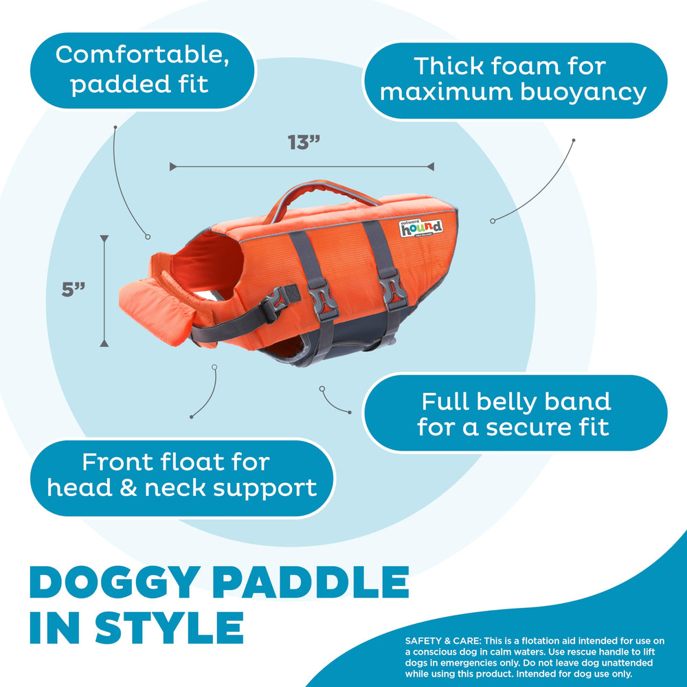 Outward Hound Granby Splash: manija de rescate superior para asistencia rápida.