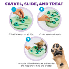 Outward Hound Nina Ottosson Hide N' Slide: compartimentos para premios para motivar