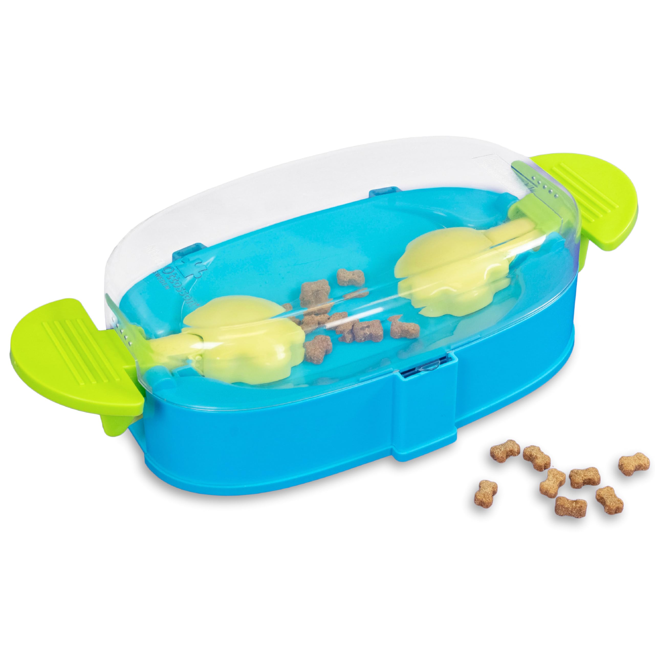 Outward Hound Paw N' Play rompecabezas interactivo con base amplia para perros.