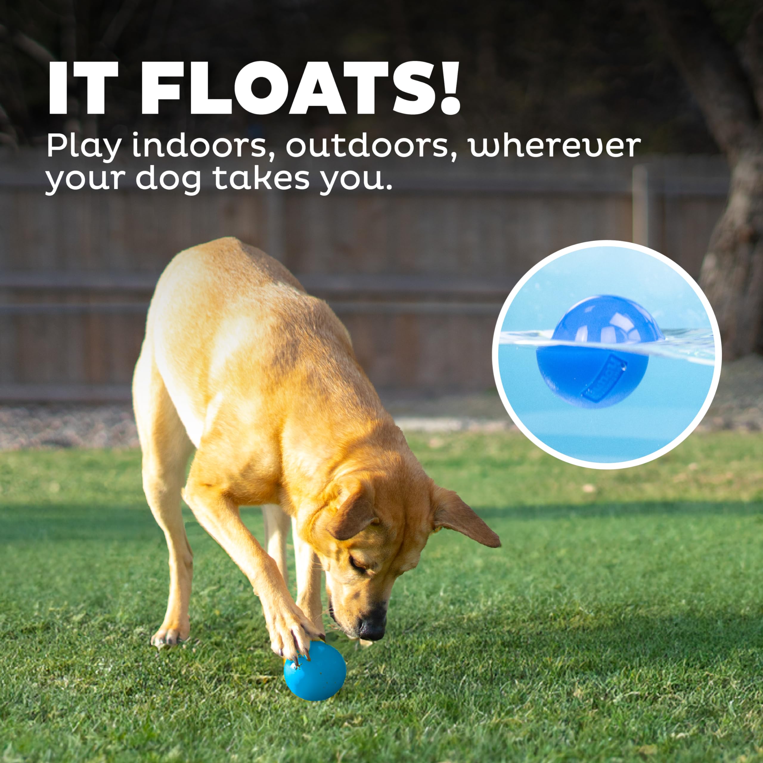 Outward Hound Pelota libre de BPA y plomo para mayor tranquilidad.