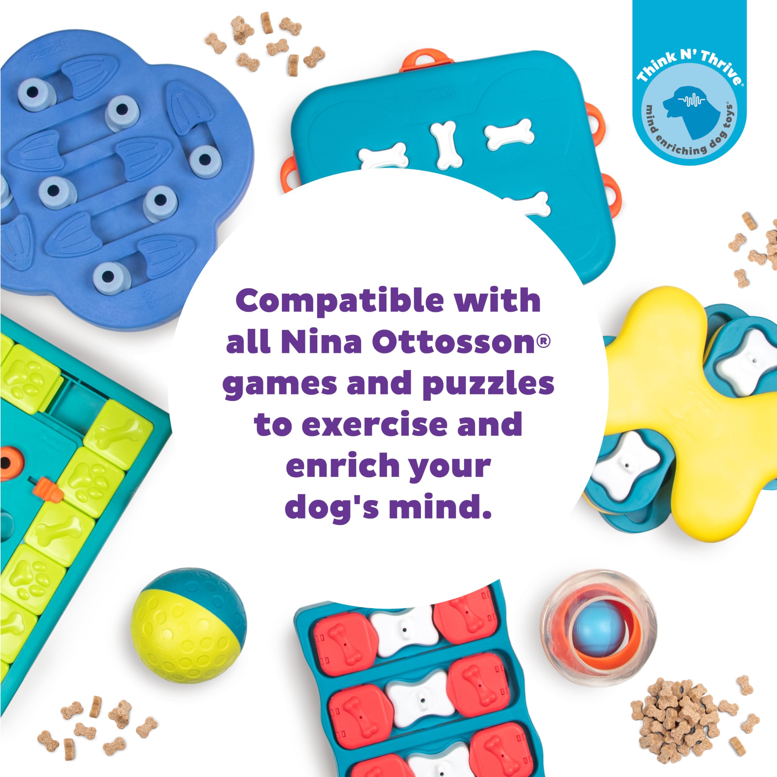 Puzzle Bitez de Outward Hound, ideal para puzzles y juguetes comedores lentos.