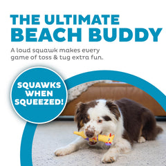 Outward Hound Squawkers Henrietta: diseño playa, ligero y fácil de agarrar para perros.