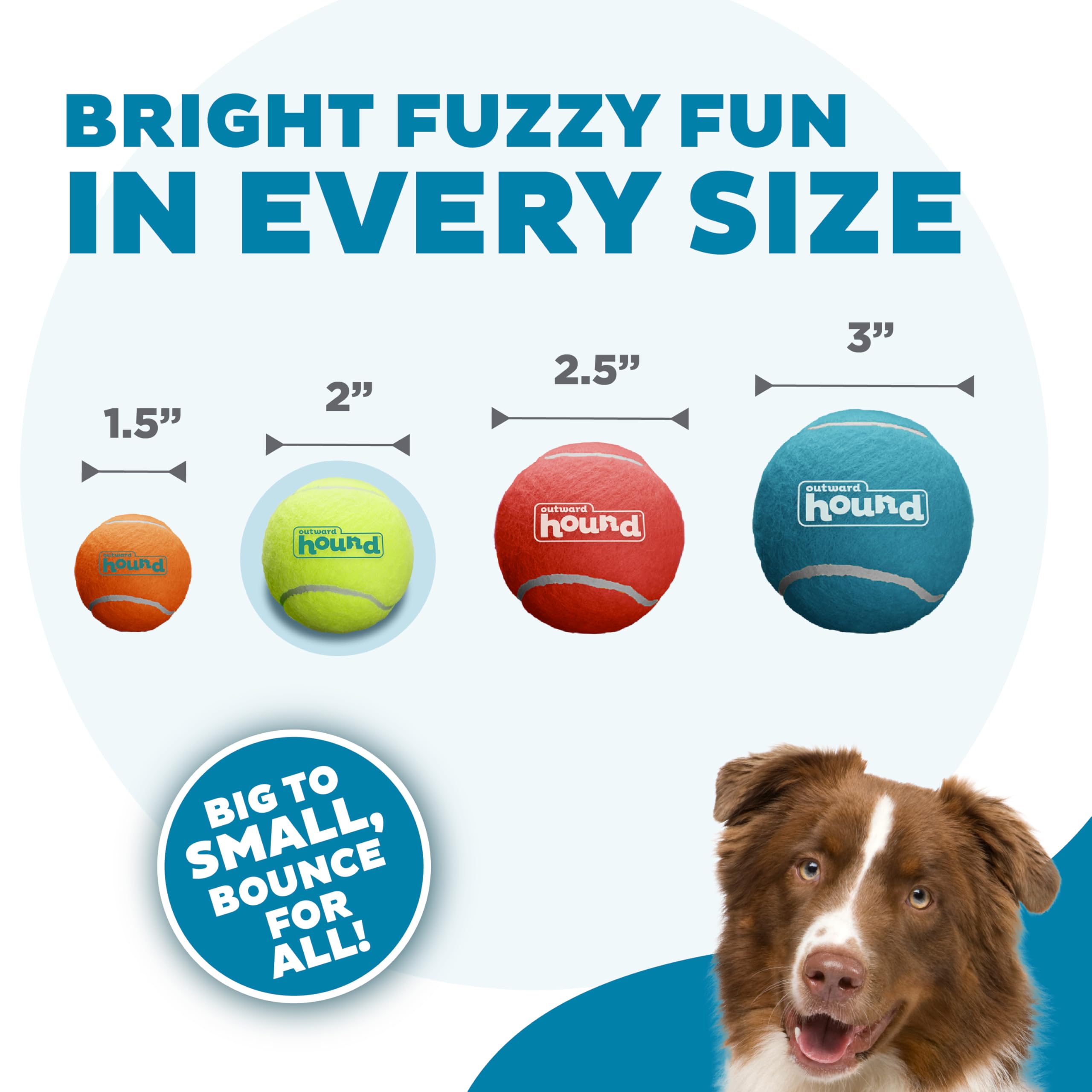 Outward Hound Squeaker Ballz: colores brillantes facilitan localizarla durante la diversión.