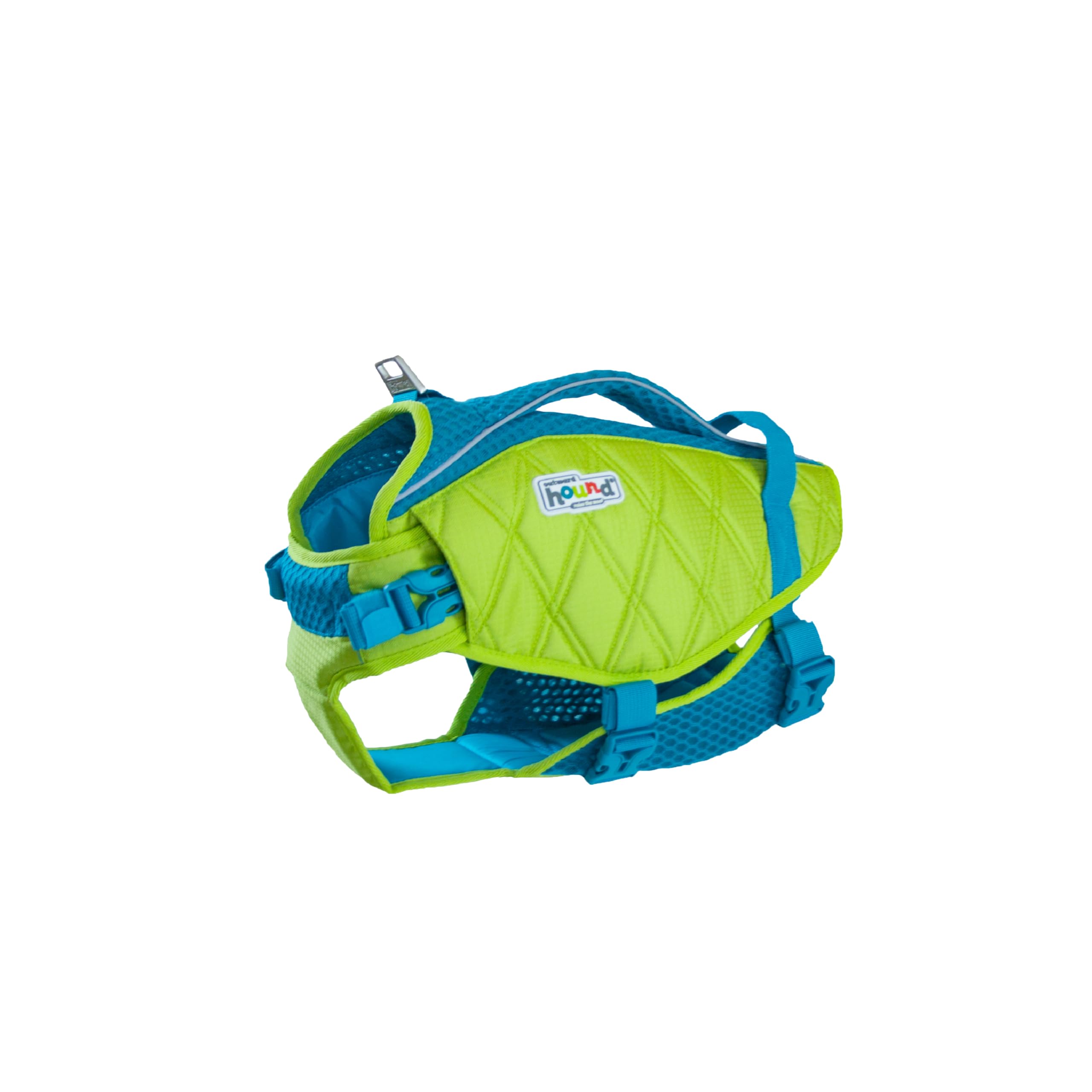 Outward Hound Standley Sport chaleco verde para perro, alta visibilidad en agua.