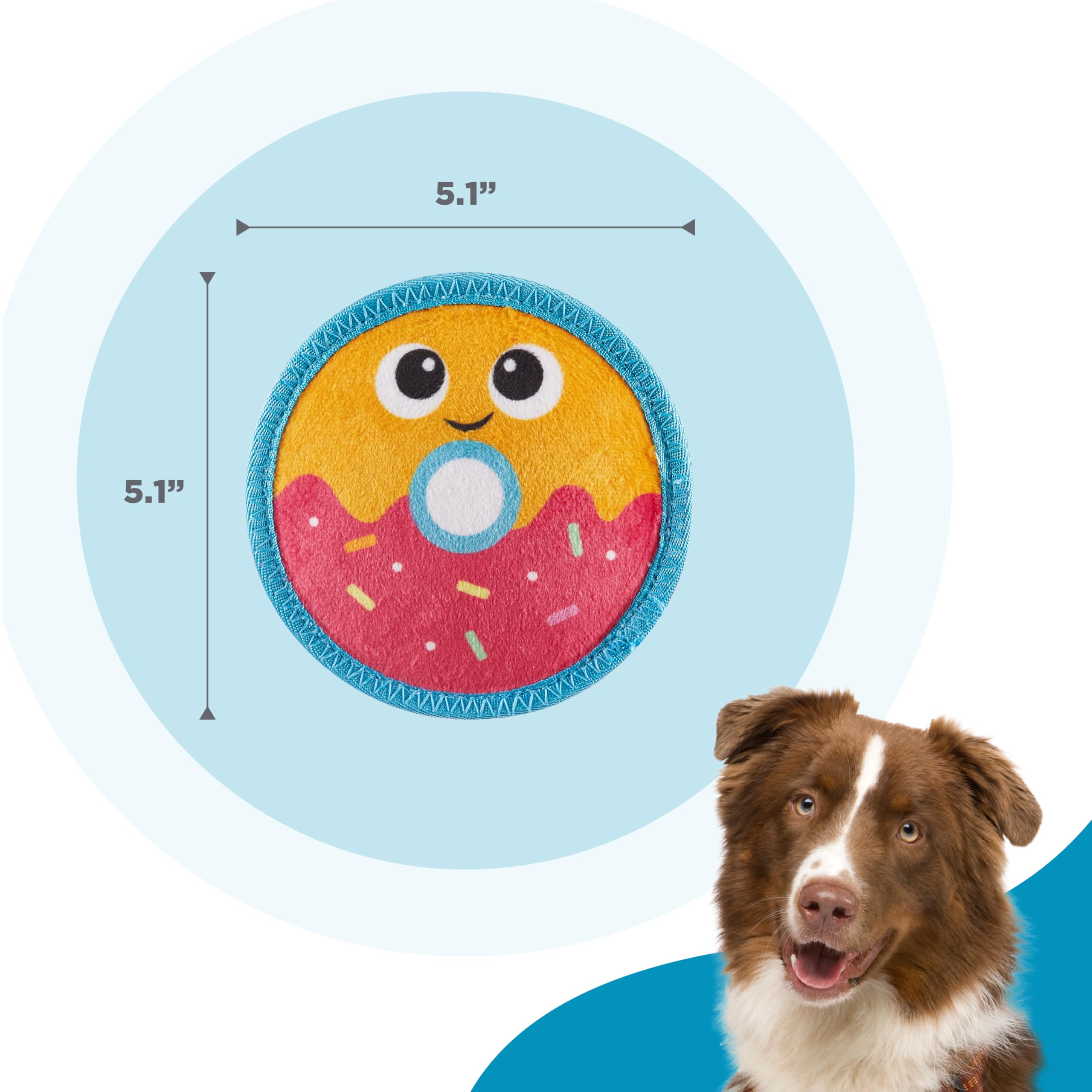 Outward Hound Tough Skinz Sonido Chirrido Gigante: estimula el juego sonoro sin desorden