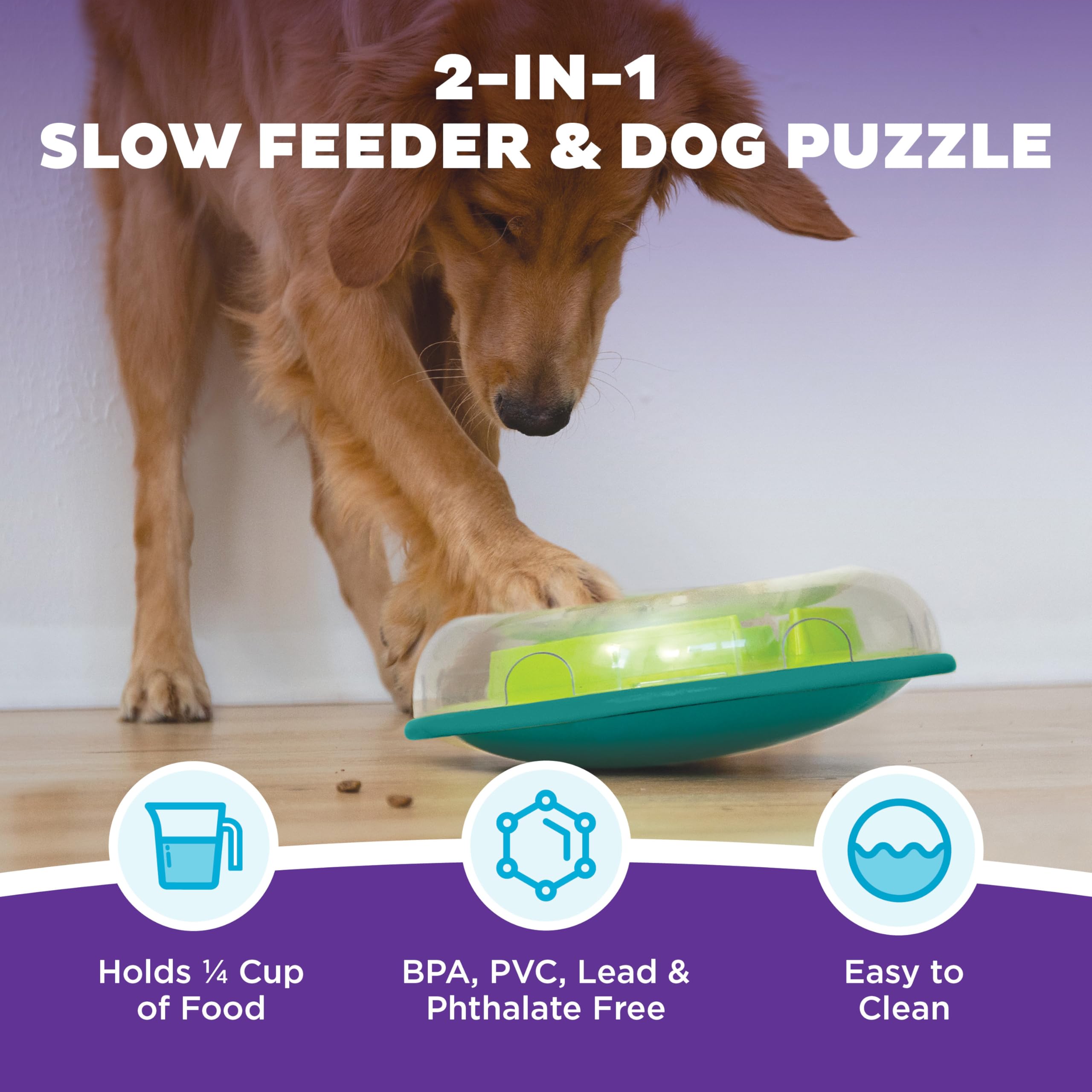 Outward Hound Wobble Bowl: diseño que prolonga la hora de comer.