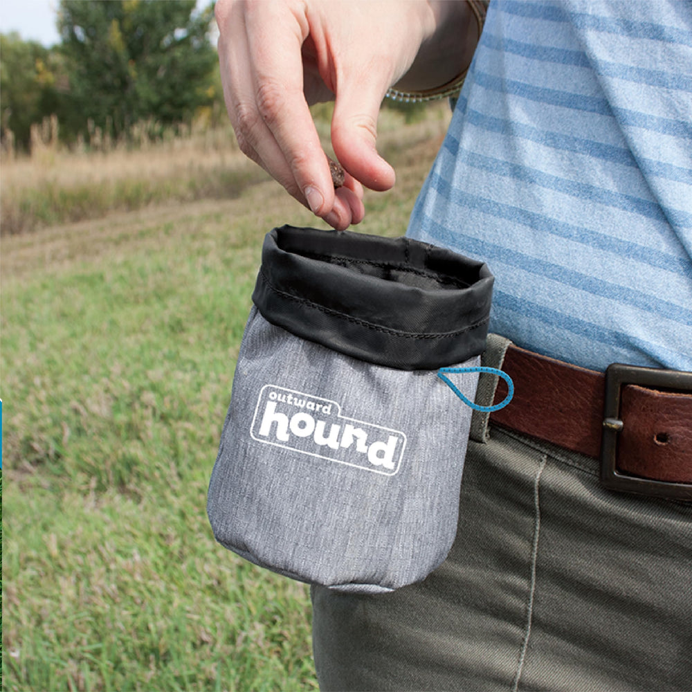 Outward Hound Treat Tote ideal para salidas al parque y caminatas.