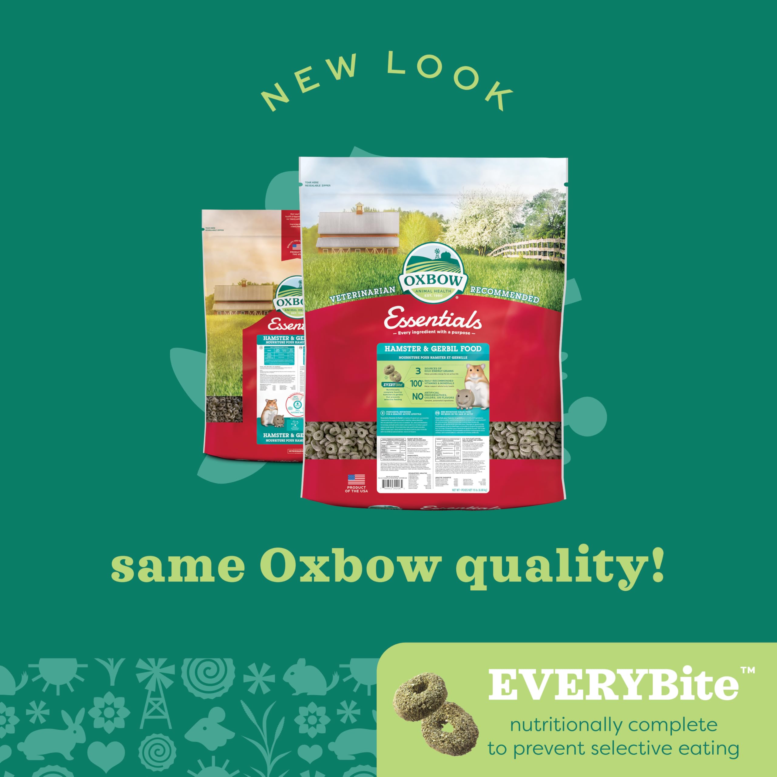 Oxbow Alimento Esencial sin colorantes ni sabores artificiales