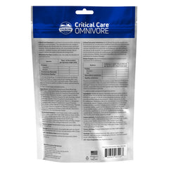 Oxbow Critical Care Omnivore, etiqueta frontal clara con información nutricional.