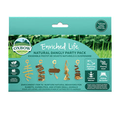 Oxbow Enriched Life pack colgante natural, fomenta masticación segura y exploración diaria.