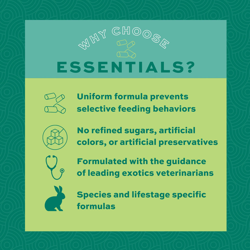 Oxbow Essentials Conejo Prebióticos Antioxidantes: apoyo digestivo y vitalidad general.