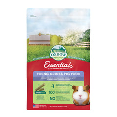 Oxbow Essentials alimento para conejillos de indias, pellets de alfalfa, alta fibra para crecimiento