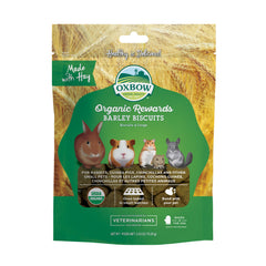 Oxbow galletas de cebada orgánicas para conejos y cobayas, tentempié diario.
