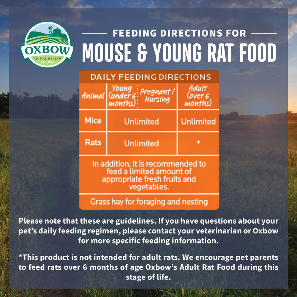 Oxbow Garden Select: formulado por veterinarios para ratones jóvenes.