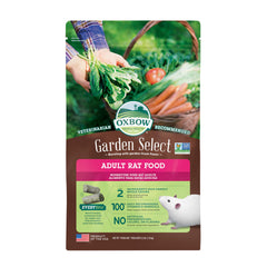 Oxbow Garden Select pellets uniformes para rata, nutrición balanceada en cada bocado.