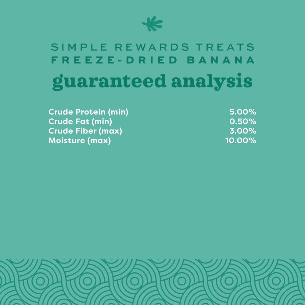 Golosinas naturales de banana Oxbow, compatibles con dietas sensibles y animales pequeños