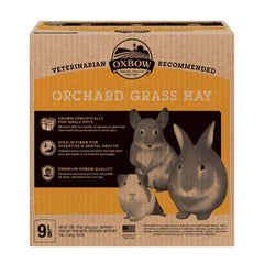 Oxbow heno grama del huerto 9lb: aroma agradable para fomentar la ingesta diaria.