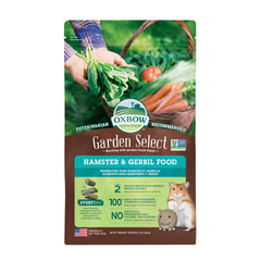 Oxbow Garden Select: pellets para hámster y gerbo, nutrición diaria para mascotas pequeñas.