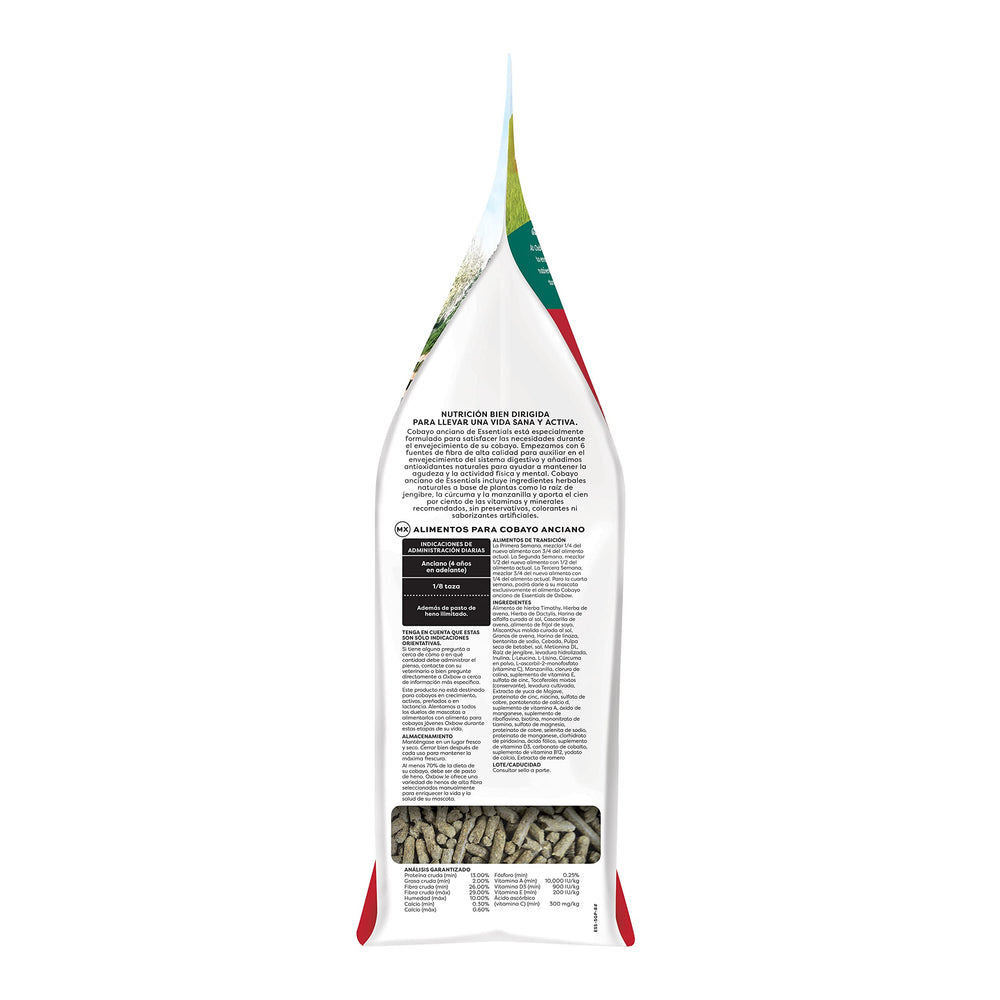Oxbow senior conejillo de indias: gránulos con vitamina C estable.