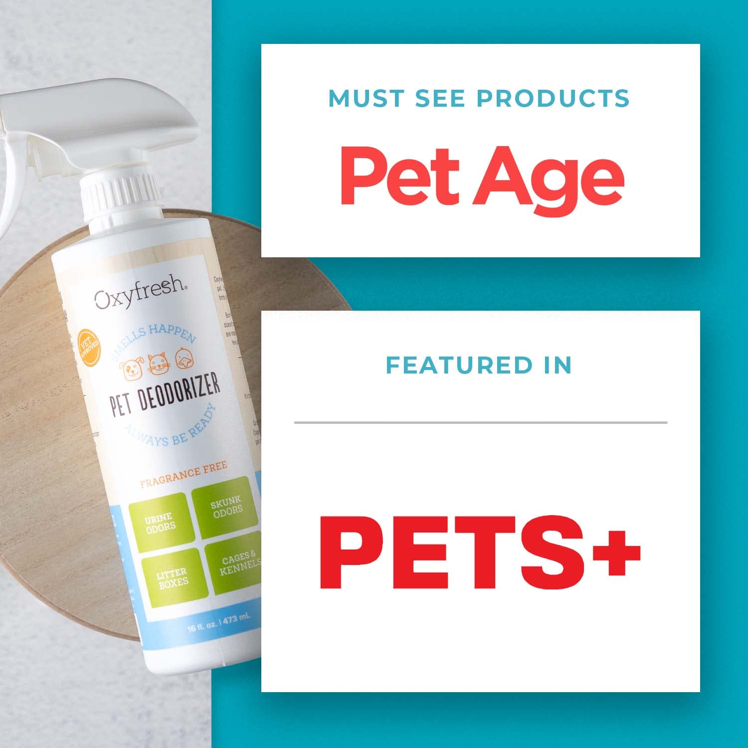 Oxyfresh seguridad para perros y gatos, producto suave para el hogar