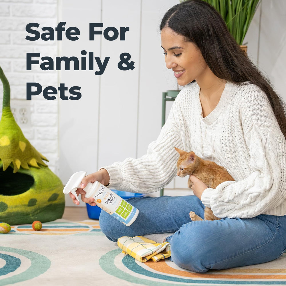Oxyfresh limpieza de tejidos y muebles, sin químicos agresivos.