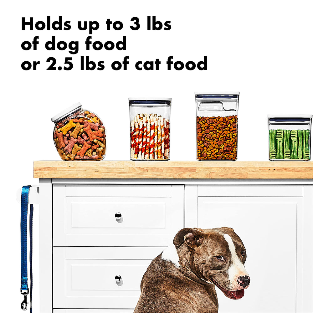 OXO Pet POP: contenedor redondo para medir y servir la comida de perros o gatos.