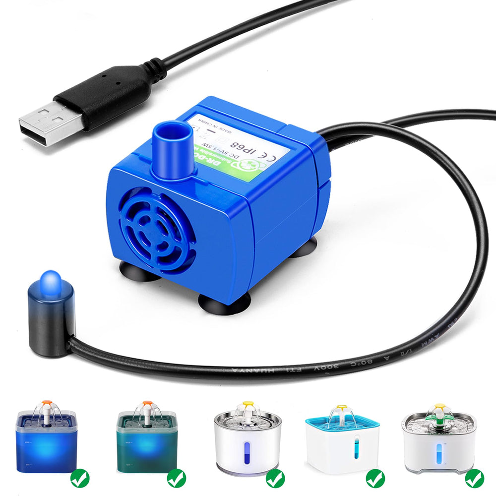OYES DR-DC160 cat fountain pump front view highlighting quiet operation
