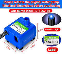 OYES DR-DC160 pump installation view for quick setup