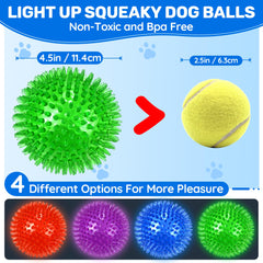 Bola espiga Ousiya con luz y sonido para atraer al perro.