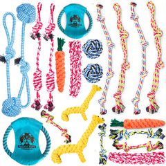 Pacific Pups Juguete de cuerda para perro mediano, ideal para tirar y jugar