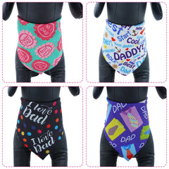 Bandana Pai Sence con estampado Día del Padre, perfecto para sesiones de fotos.