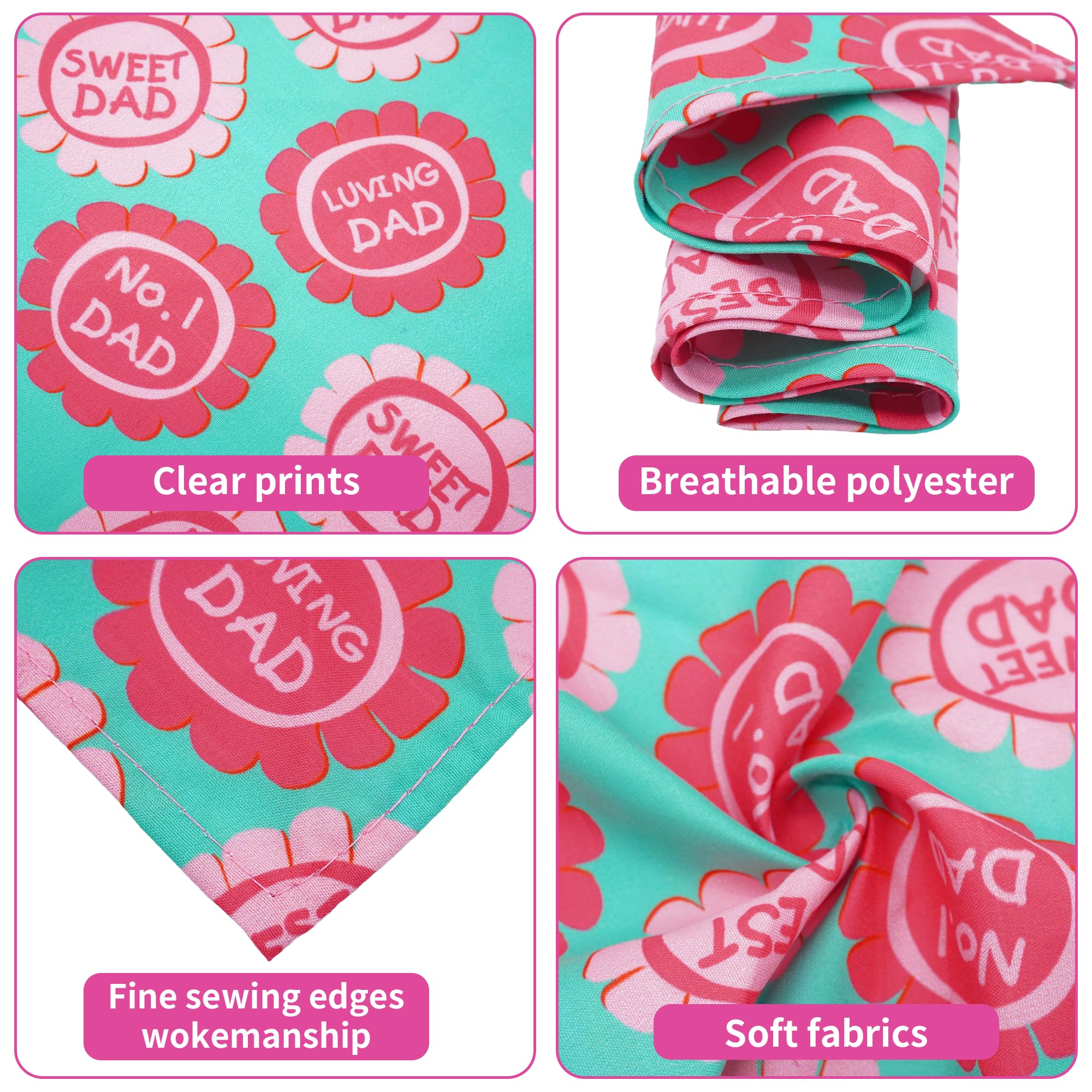 Bandana Pai Sence de 48x34x34 cm, suave y cómoda para perros grandes.