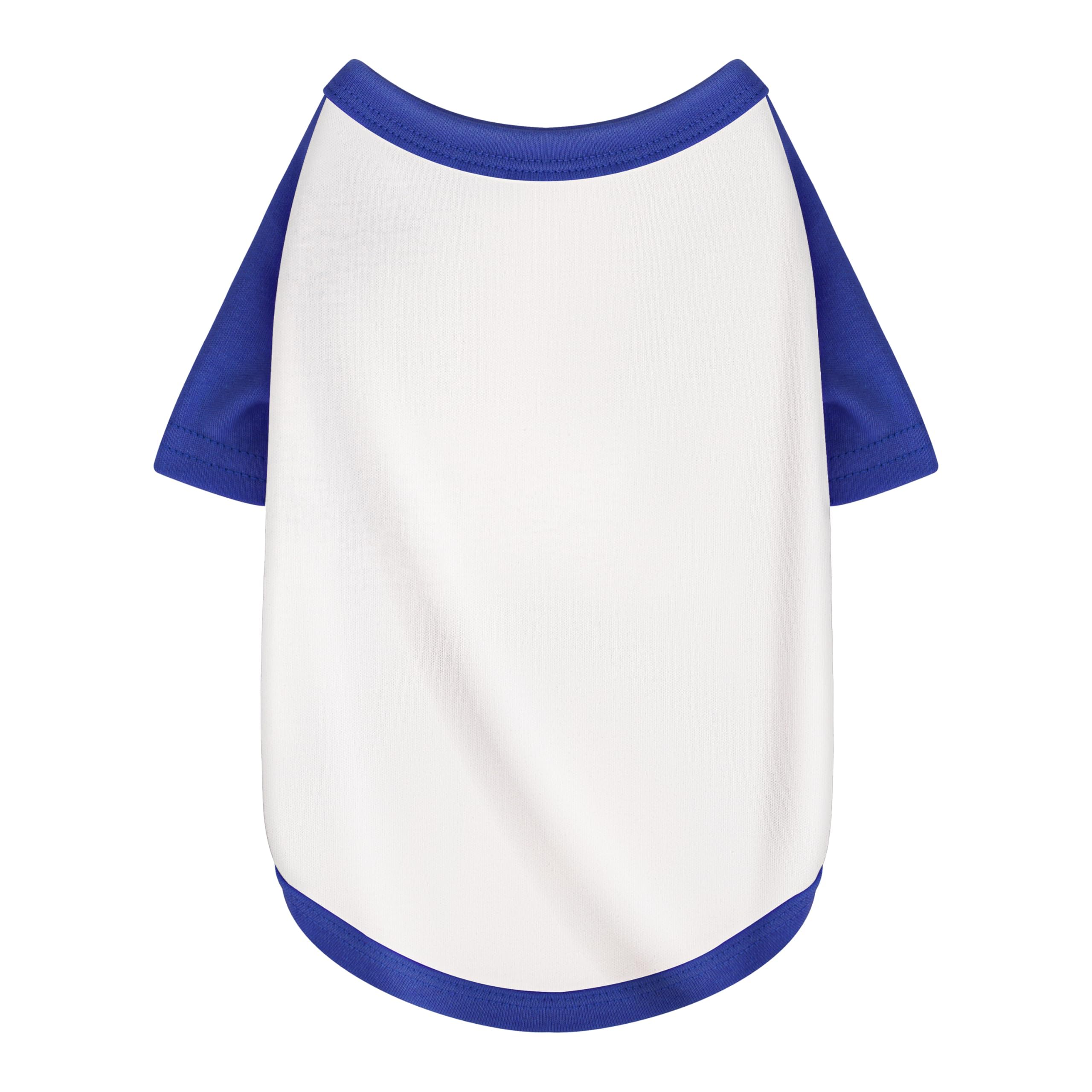 Paiaite camita para perro blanca con bloque de color, vista frontal para salir con estilo