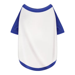 Paiaite camita para perro blanca con bloque de color, vista frontal para salir con estilo